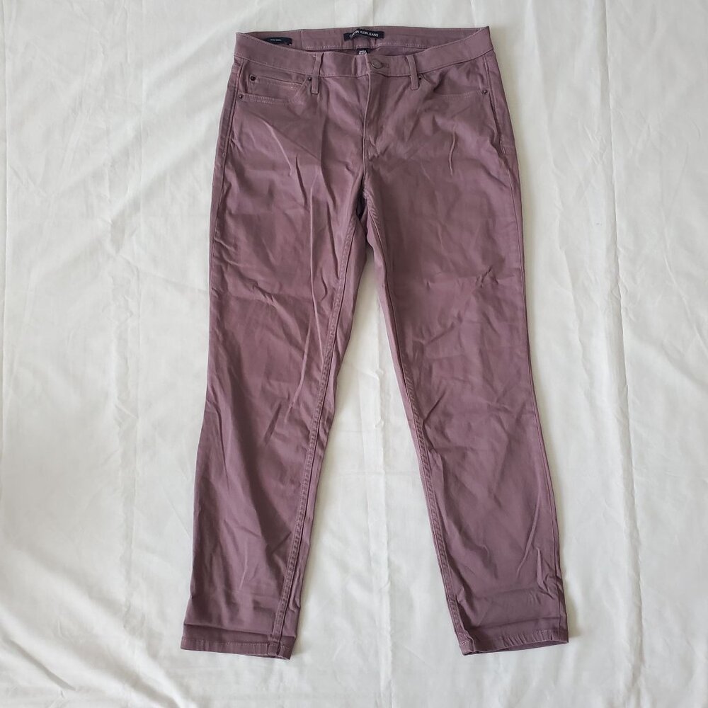 Calvin Klein Jeans Women's Dusty Lavender Purple Ankle Skinny Jeans Size 10 - Picture 4 of 13